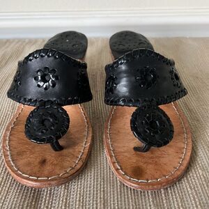 Jack Rogers Classic Palm Beach Heeled
Sandals Sz 5 women